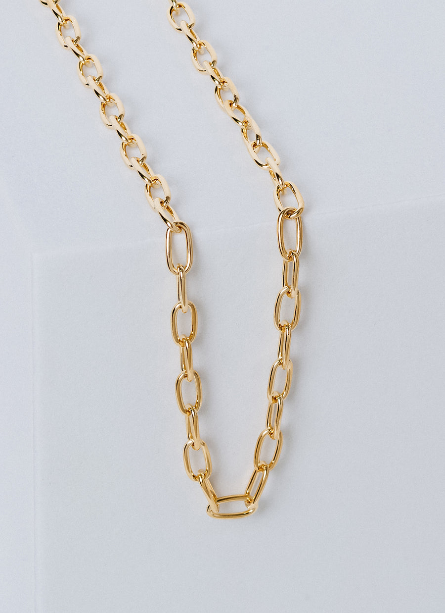 Shop the Madison paper clip chain necklace from RIVA New York in gold vermeil