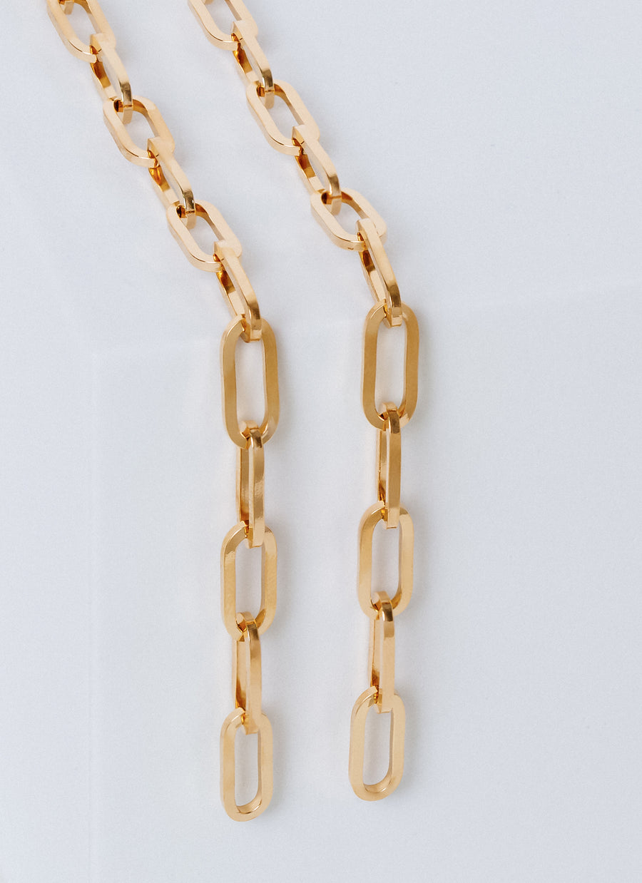 The Wall Street paper clip chain necklace from RIVA New York, in 14K yellow gold (recycled gold)