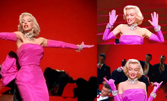 Screen grabs from the film Gentlemen Prefer Blondes, all from Pinterest
