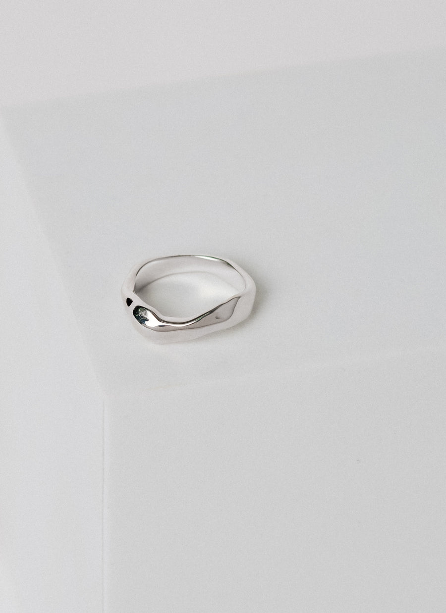 sterling silver molten ring from Riva newyork