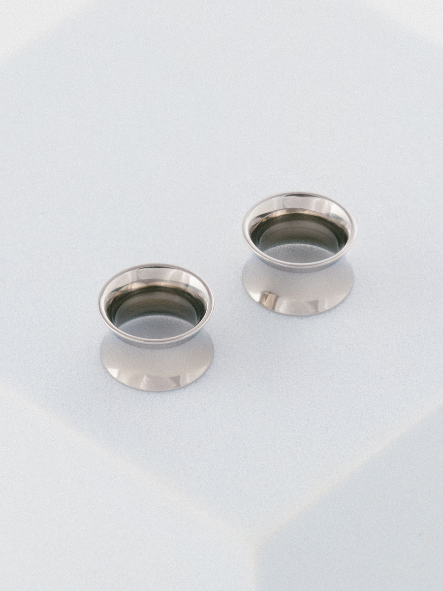 Double Flared Flesh Tunnel Singolarmente oppure Set Acciaio Plug 2 fino A 220mm Double Flared Flesh Tunnel Singolarmente oppure Set Acciaio Plug 2 fino A 220mm