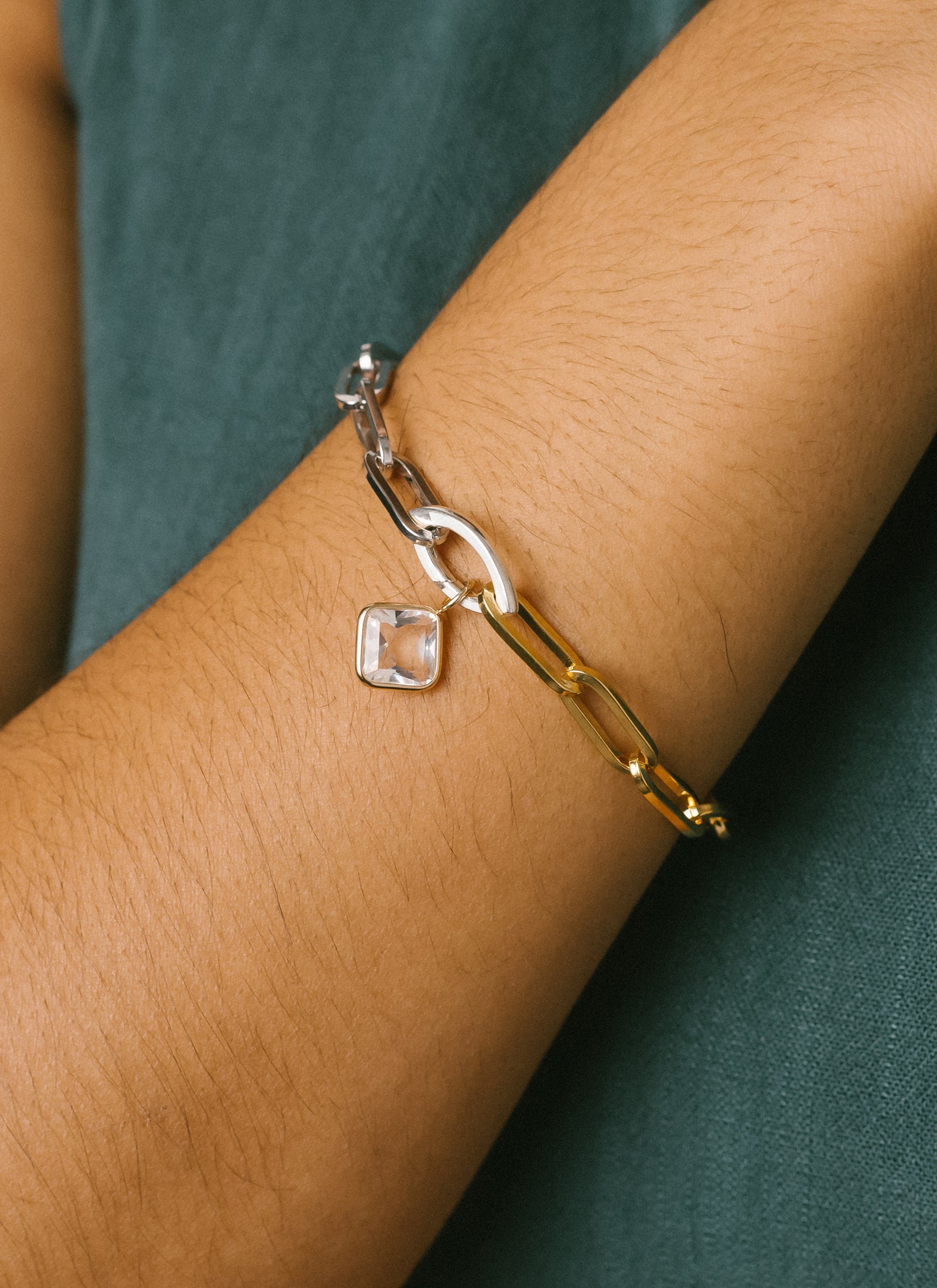 Clear Quartz Charm from RIVA New York