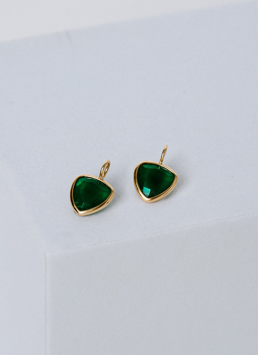 Shop RIVA New York's gemstone charms collection, featuring affordable petite semi-precious stone charms like these green jadeite charms