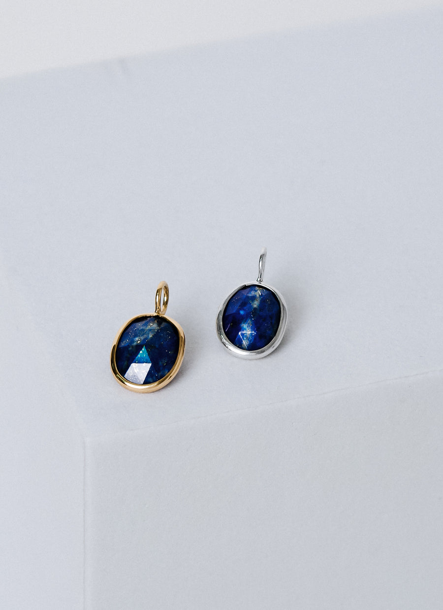 Shop RIVA New York's gemstone charms collection, featuring affordable petite semi-precious stone charms like these pretty lapis lazuli charms