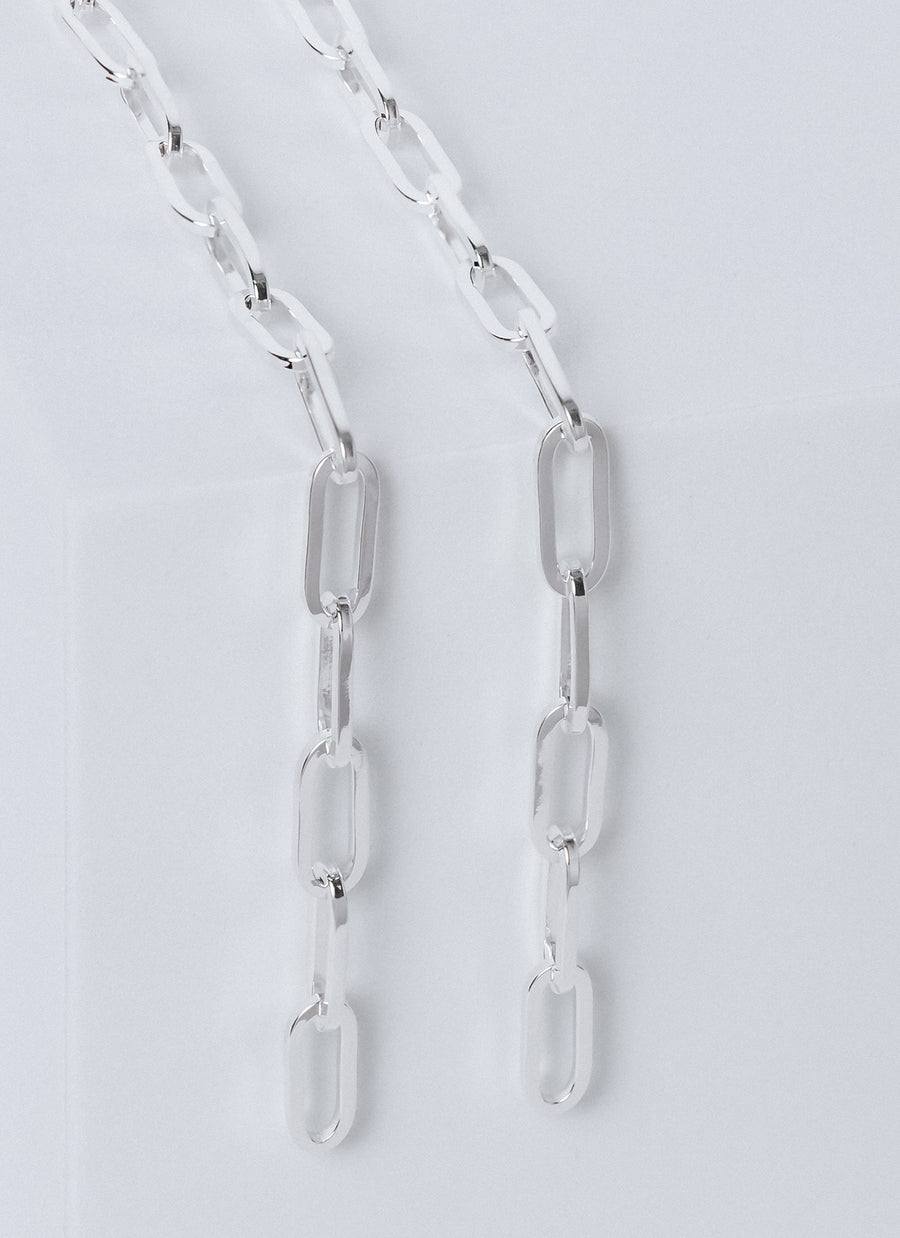 The Wall Street paper clip chain necklace from RIVA New York, in recycled sterling silver (also available in gold vermeil)
